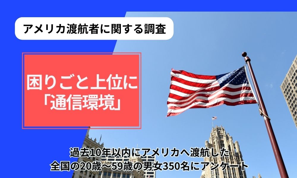 【アメリカ渡航調査】約7割が渡航前に不安