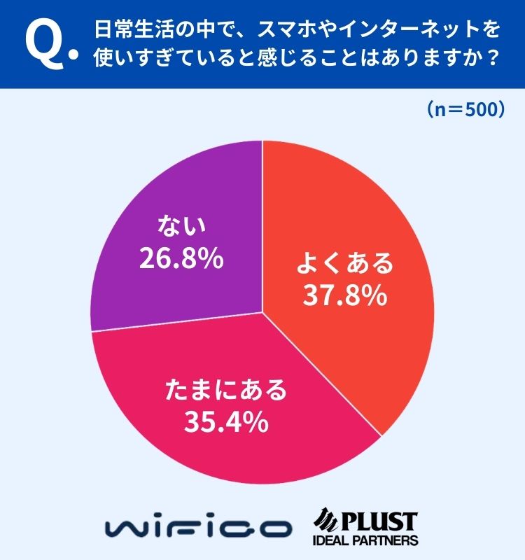 使い過ぎの自覚に関する質問